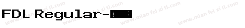 FDL Regular字体转换